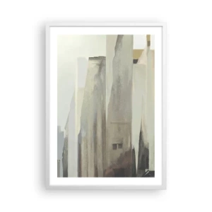 Poster în ramă albă - Vis urban - 50x70 cm