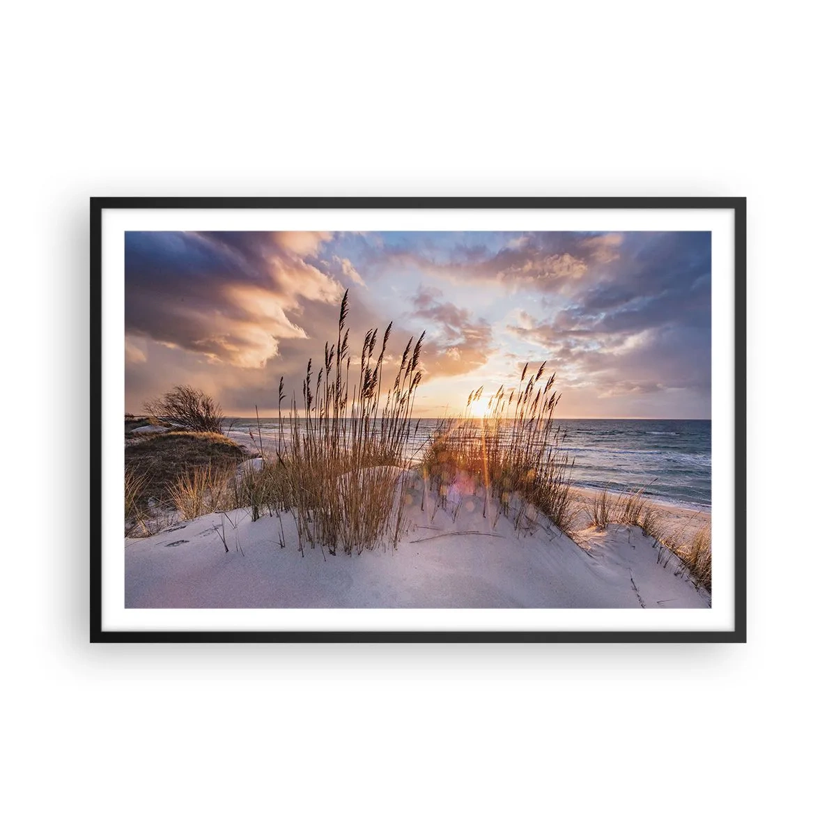 Poster în ramă neagră - Adio soare și vânt - 91x61 cm
