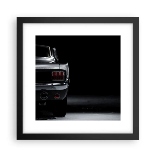 Poster în ramă neagră - Farmecul clasicului - 30x30 cm