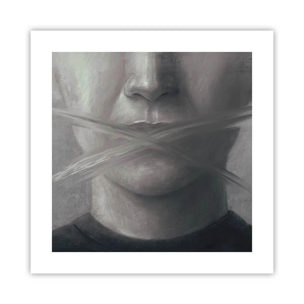Poster - Nici un cuvânt - 40x40 cm