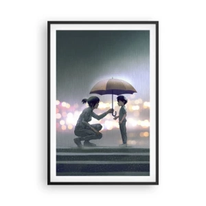 Poster în ramă neagră - Și totul este bine acum - 61x91 cm