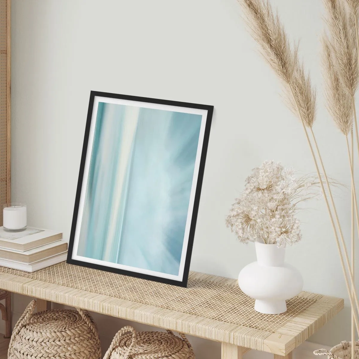 Poster în ramă neagră - Liniște până la orizont - 30x40 cm