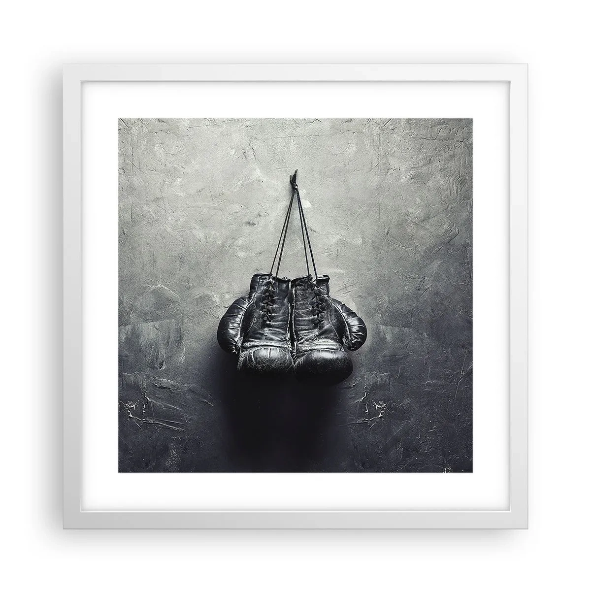 Poster în ramă albă - Timp de luptă și timp de pace - 40x40 cm