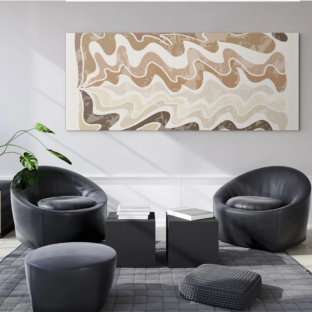 Tablou pe sticlă - Energie bună - emoții bune - 140x50 cm