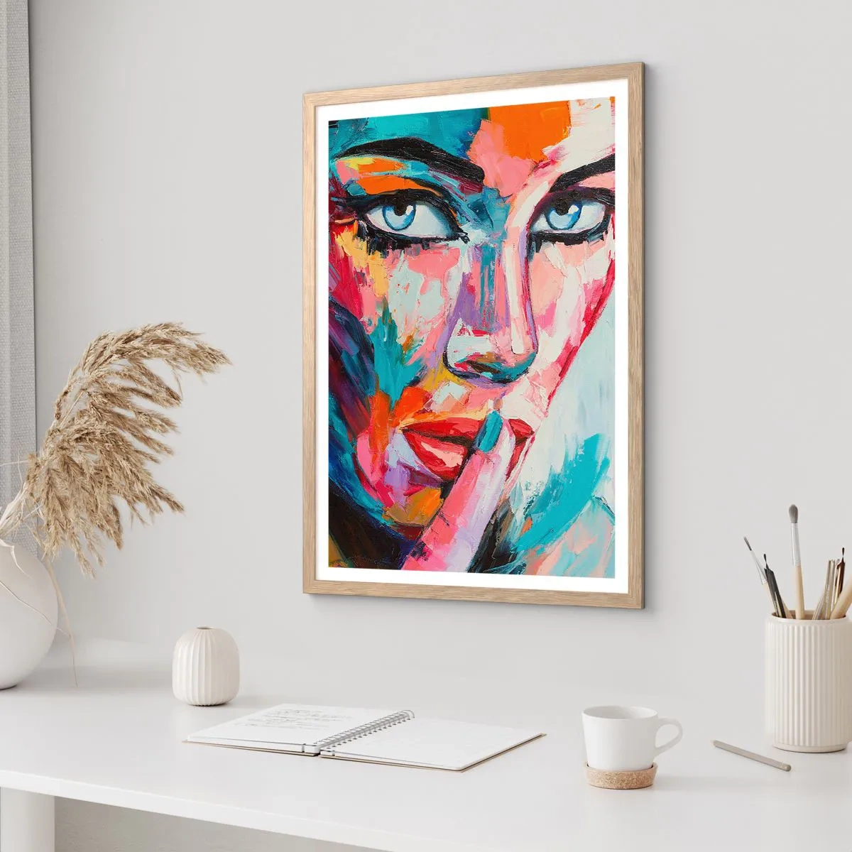 Poster în ramă de stejar deschis - Primul nostru secret - 61x91 cm