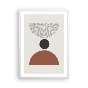 Poster în ramă albă - În centrul atenției - 50x70 cm