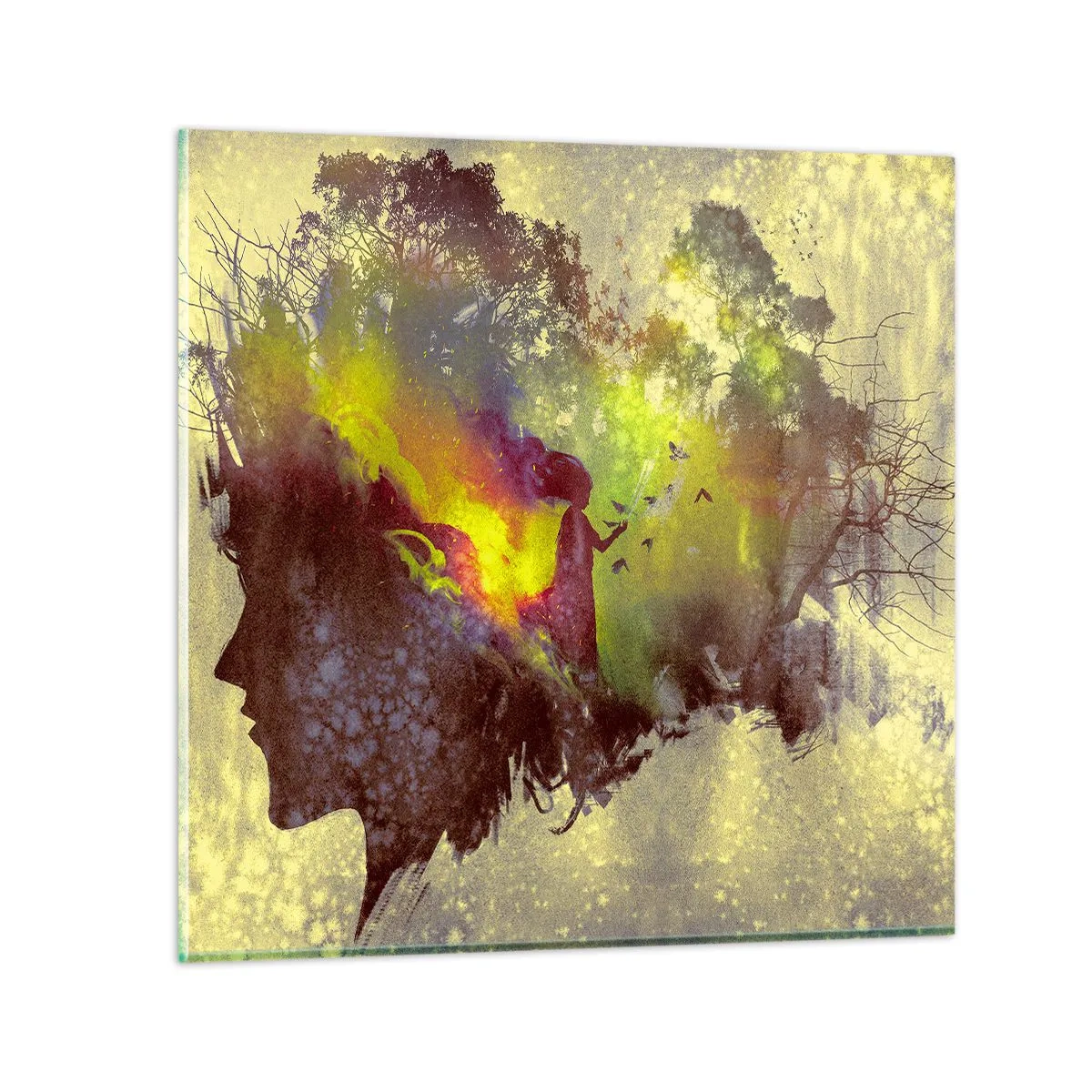 Tablou pe sticlă - Mama Natură - 70x70 cm