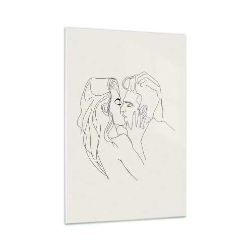 Tablou pe sticlă - Încurcați în sentimente - 70x100 cm