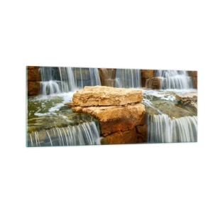 Tablou pe sticlă - Scara către cer - 100x40 cm