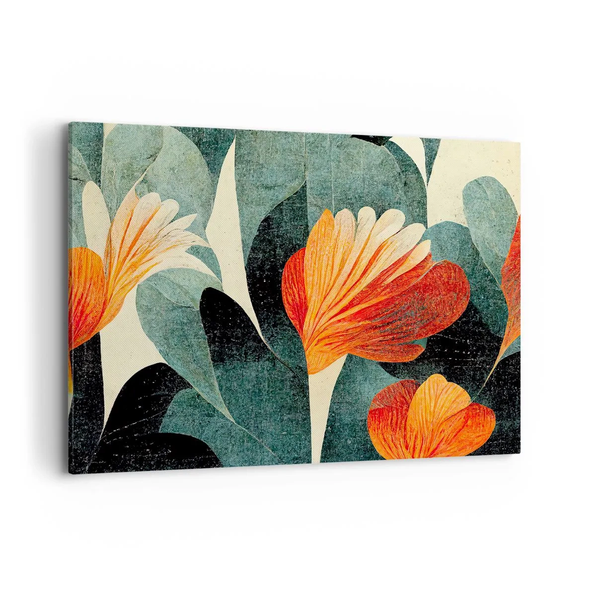 Tablou pe pânză - Căldura de la tropice și răcoarea verdeței - 100x70 cm