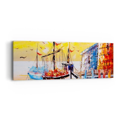 Tablou pe pânză - Întoarcere fericită - 90x30 cm