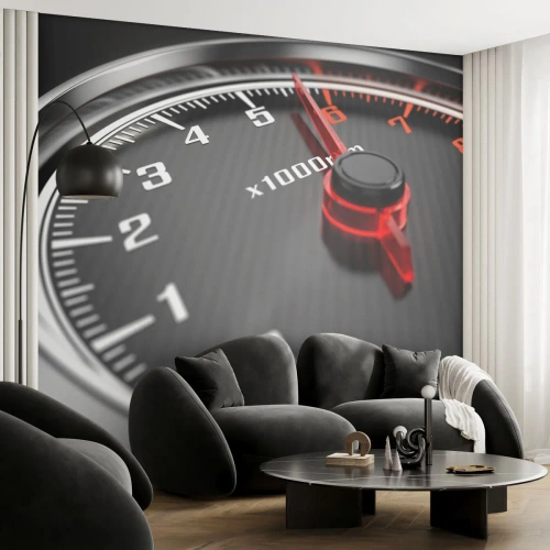 Tapet Premium Canvas - Bag-o în viteză! - Automobile, Vitezometru, 3D - 400x280 cm