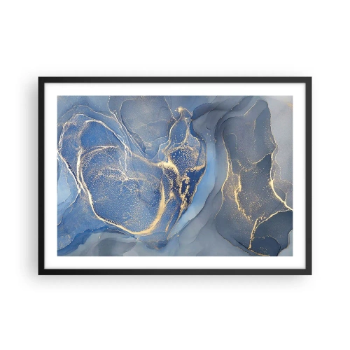 Poster în ramă neagră - Praf de aur - 70x50 cm