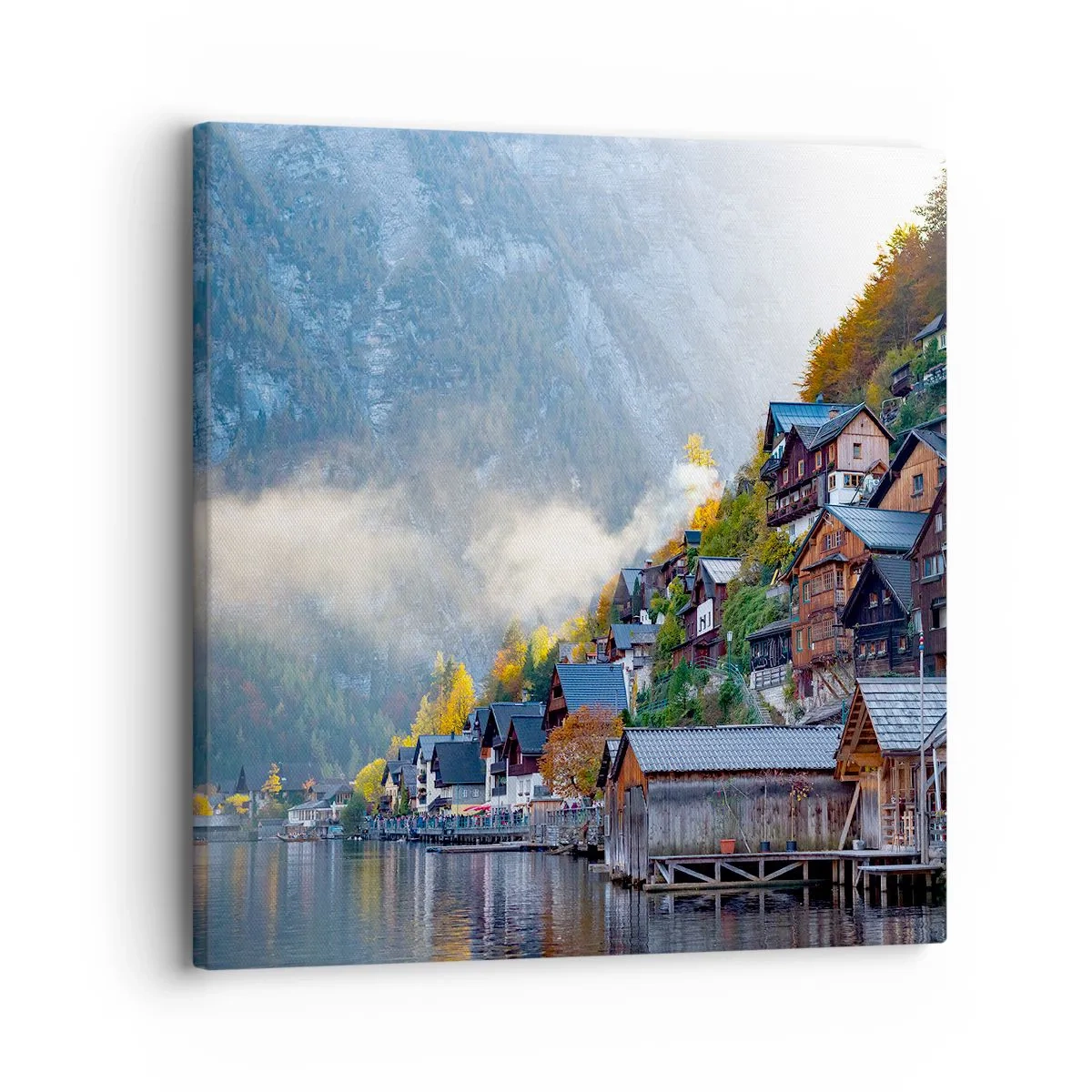 Tablou pe pânză - Atmosferă alpină - 30x30 cm