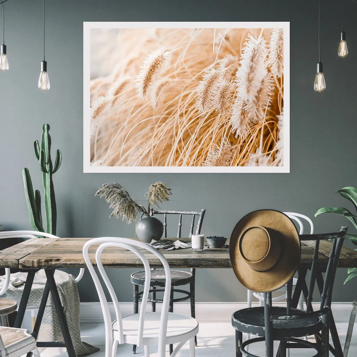 Poster - Foșnetul auriu al ierburilor - 100x70 cm