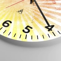 Cadran cu numere \ 30x30 cm | Rundă \ Sticlă