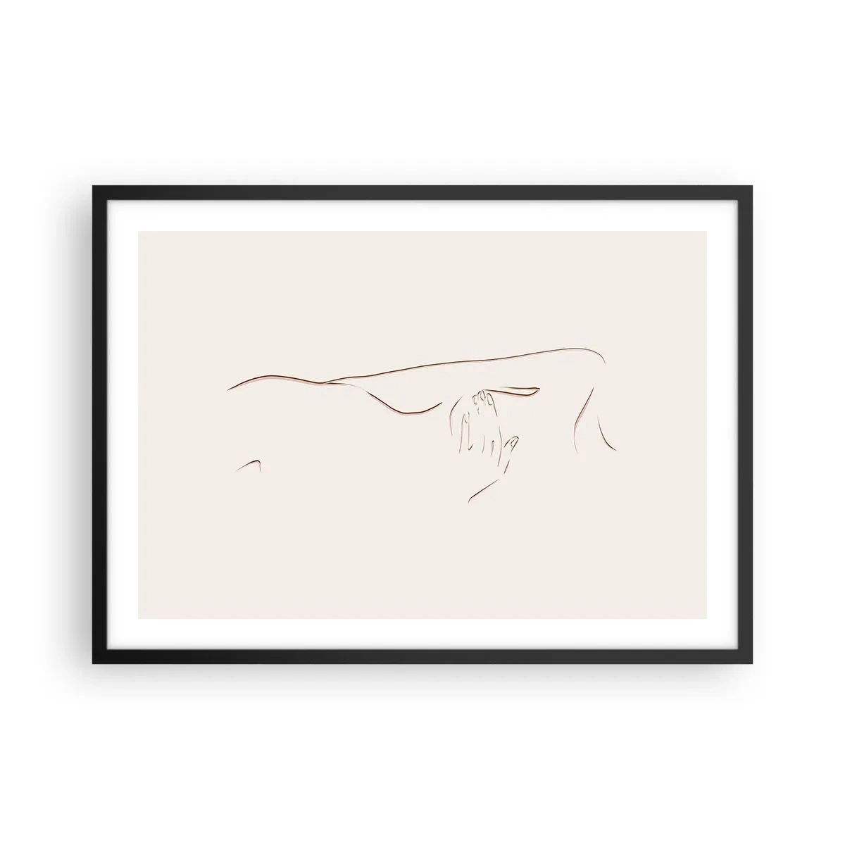 Poster în ramă neagră - Forma dorinței - 70x50 cm