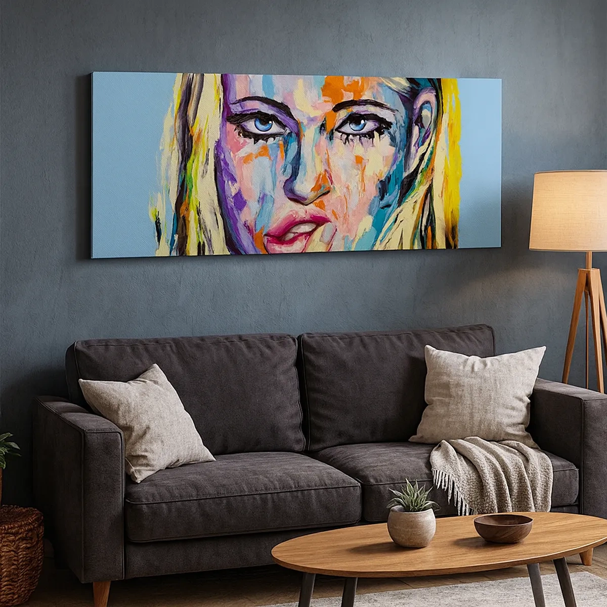 Tablou pe pânză - Privește-o drept în ochi - 30x30 cm