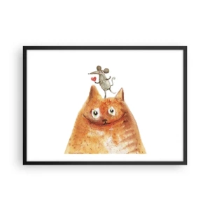 Poster în ramă neagră - Paradoxurile iubirii - 70x50 cm