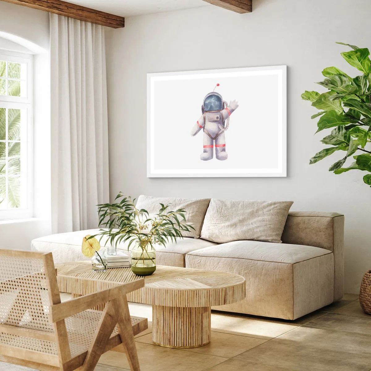 Poster în ramă albă - Pe curând! - 50x40 cm