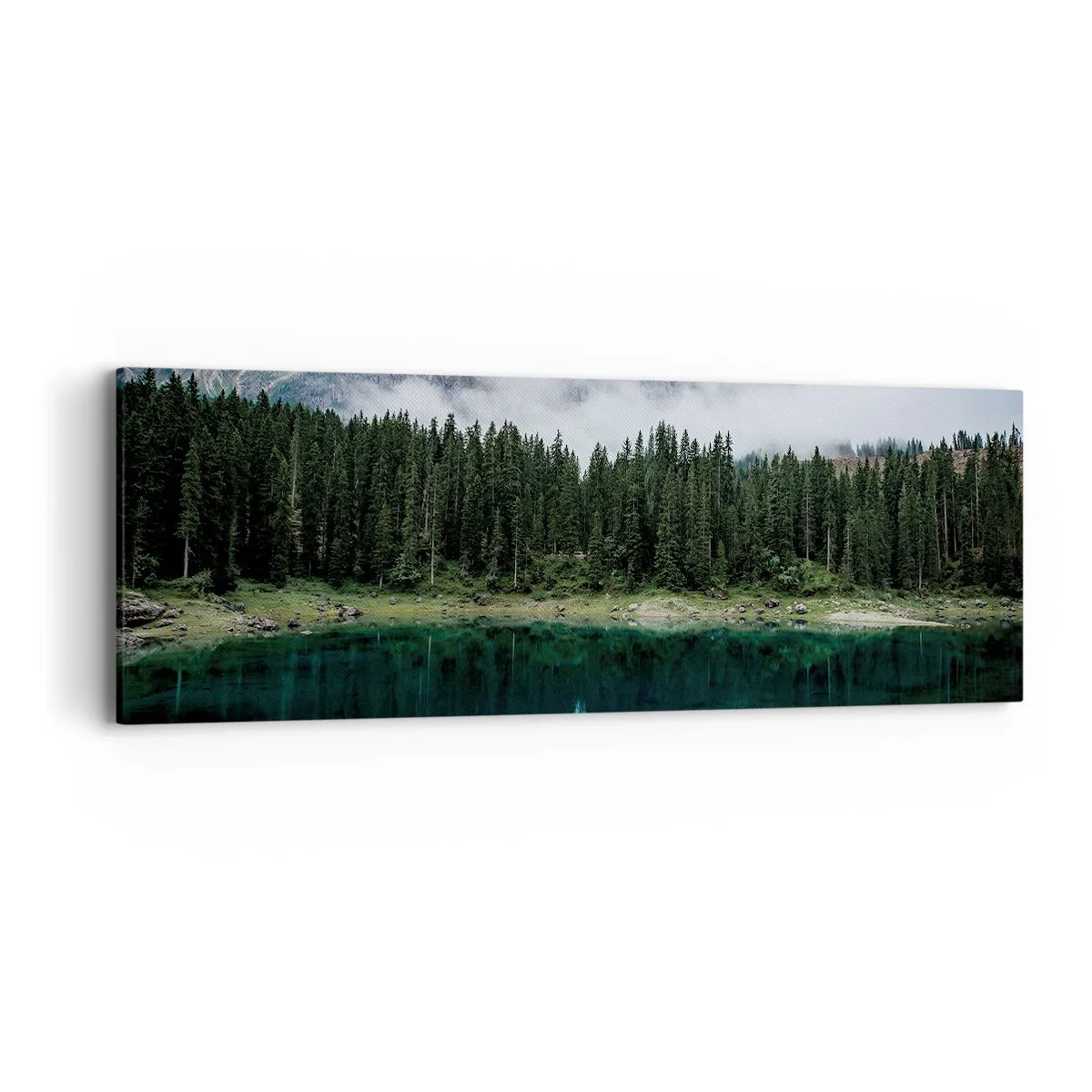 Tablou pe pânză - Liniște, liniște, să nu trezim apa care doarme... - 90x30 cm