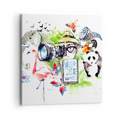 Tablou pe pânză - Prin obiectivul unui călător - 70x70 cm