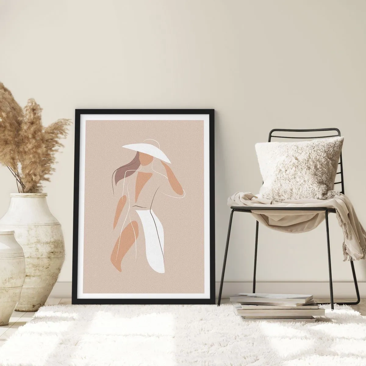 Poster în ramă neagră - Moda este distractivă - 61x91 cm