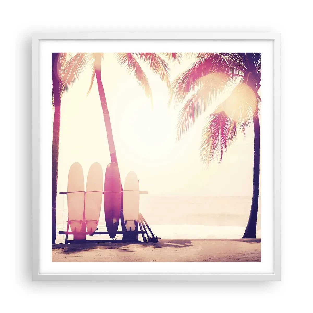 Poster în ramă albă - Va fi o zi minunată - 60x60 cm