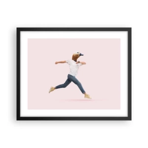 Poster în ramă neagră - Un strop de absurditate - 50x40 cm