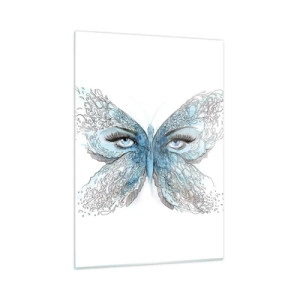 Tablou pe sticlă - Polyommatus eros - 50x70 cm
