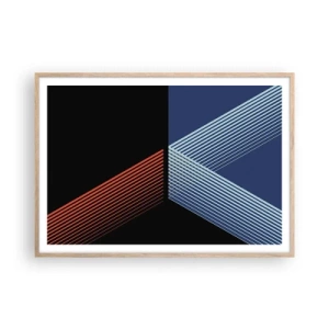 Poster în ramă de stejar deschis - O poveste simplă - 100x70 cm