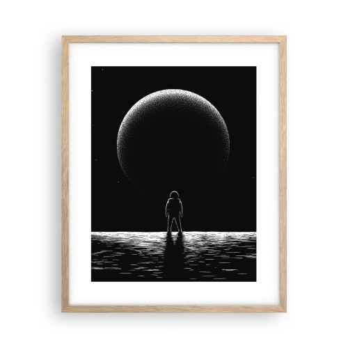 Poster în ramă de stejar deschis - Față în față - 40x50 cm