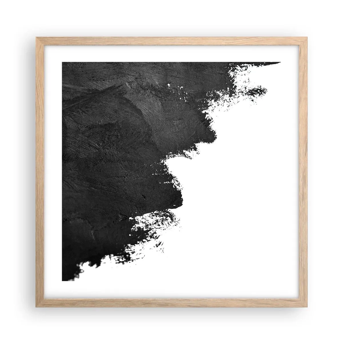 Poster în ramă de stejar deschis - Elemente: pământ - 50x50 cm