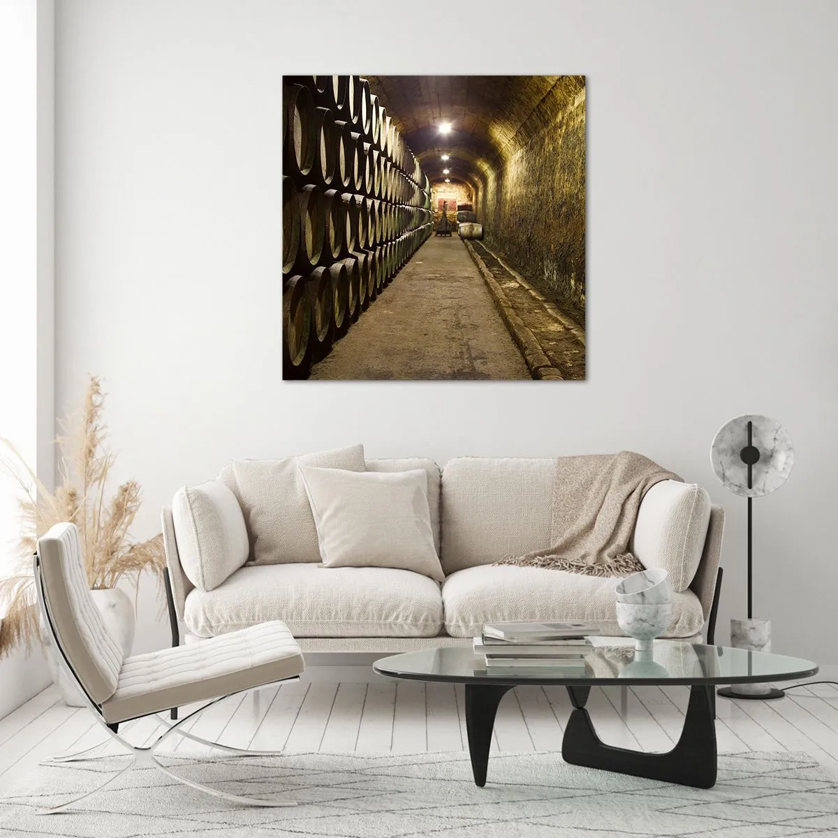 Tablou pe sticlă - Este bine să te întinzi - 60x60 cm