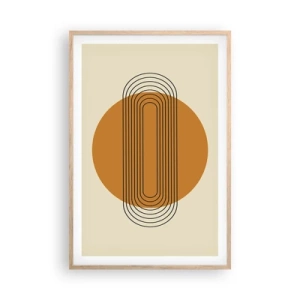 Poster în ramă de stejar deschis - Planul perfect - 61x91 cm