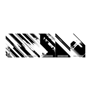 Mostră de Tapet Standard Eco - Compoziție intensă și dinamică - Vector, Minimalism, Modern - 100x30 cm