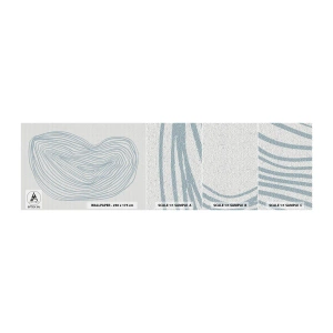 Mostră tapet autocolant Deluxe Sticker - Zâmbet de picături - Minimalism, Boho, Bucată - 100x30 cm