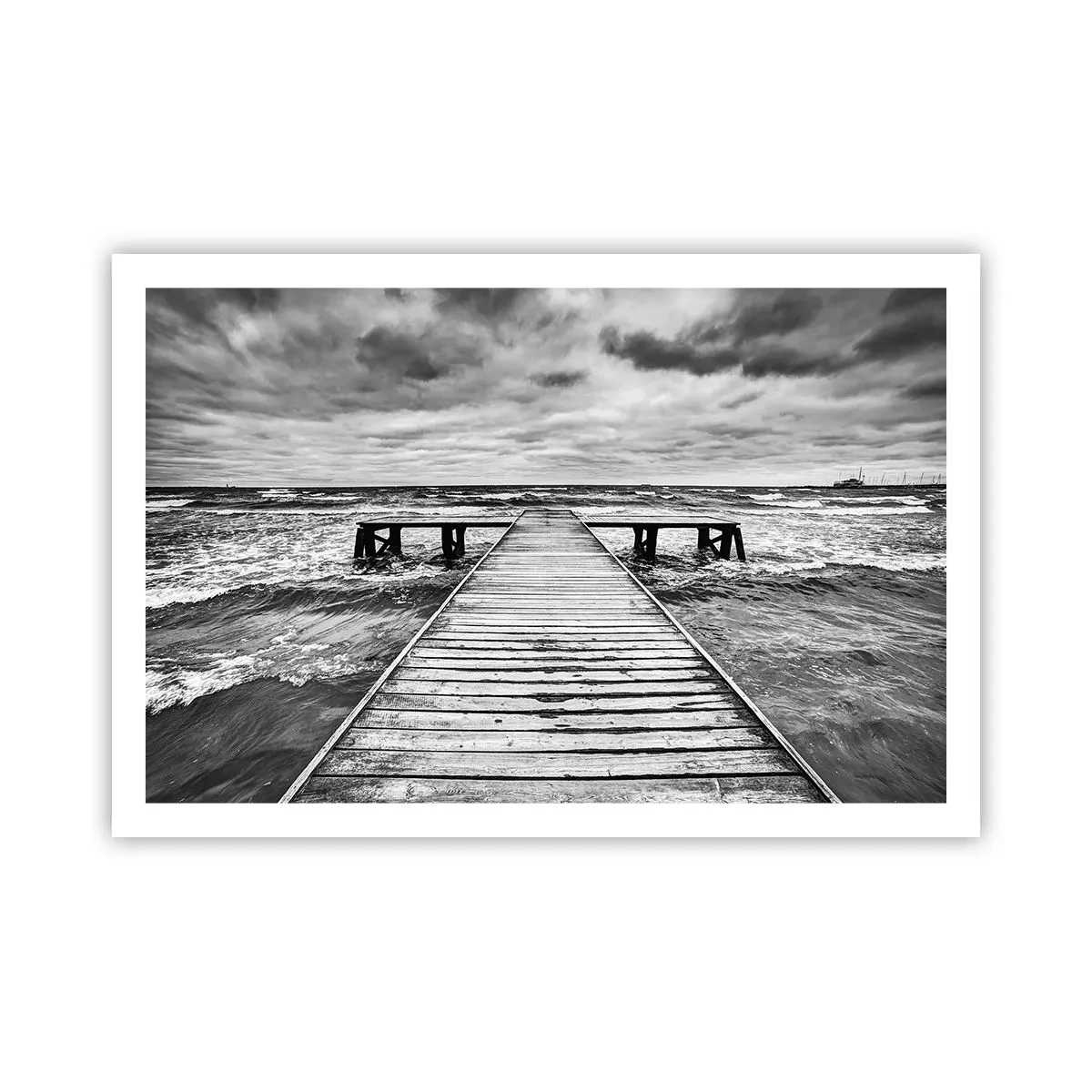 Poster - Aștept ca vântul să fugărească... - 91x61 cm