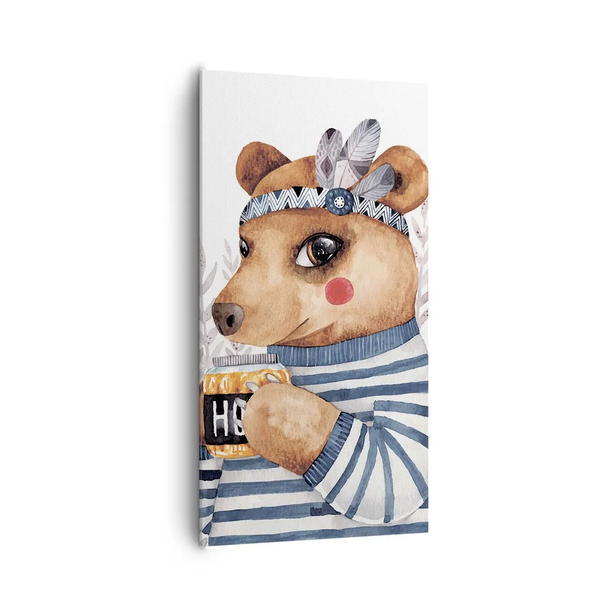 Tablou pe pânză - Ursoaică dulce - 65x120 cm