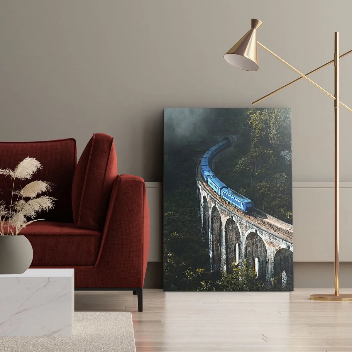 Tablou pe pânză - Cu trenul spre natură - 50x70 cm