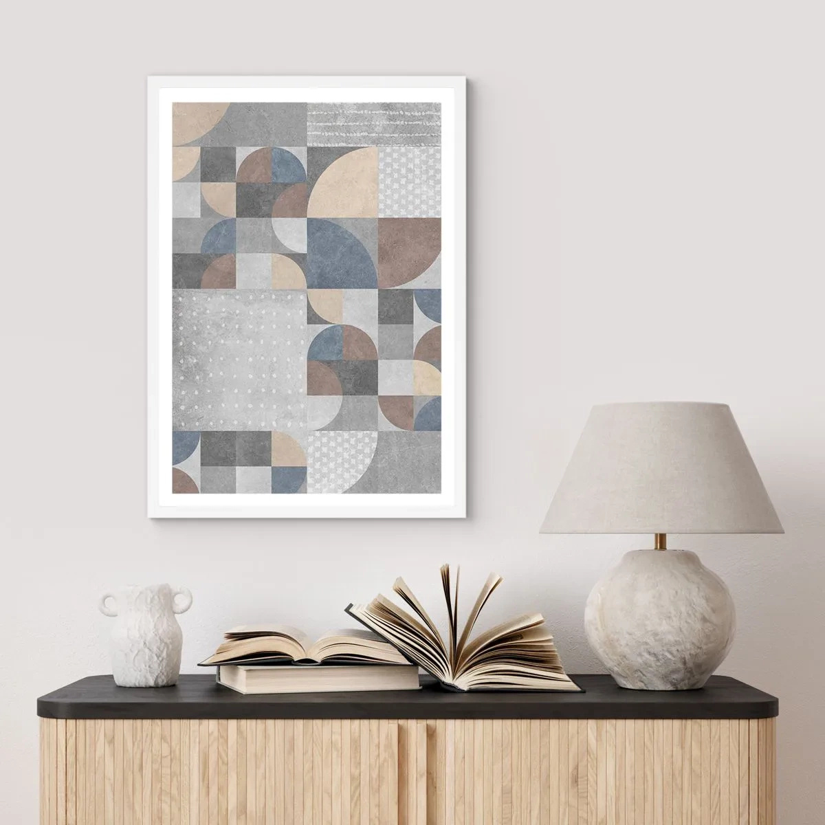 Poster în ramă albă - Fantezie ceramică - 40x50 cm