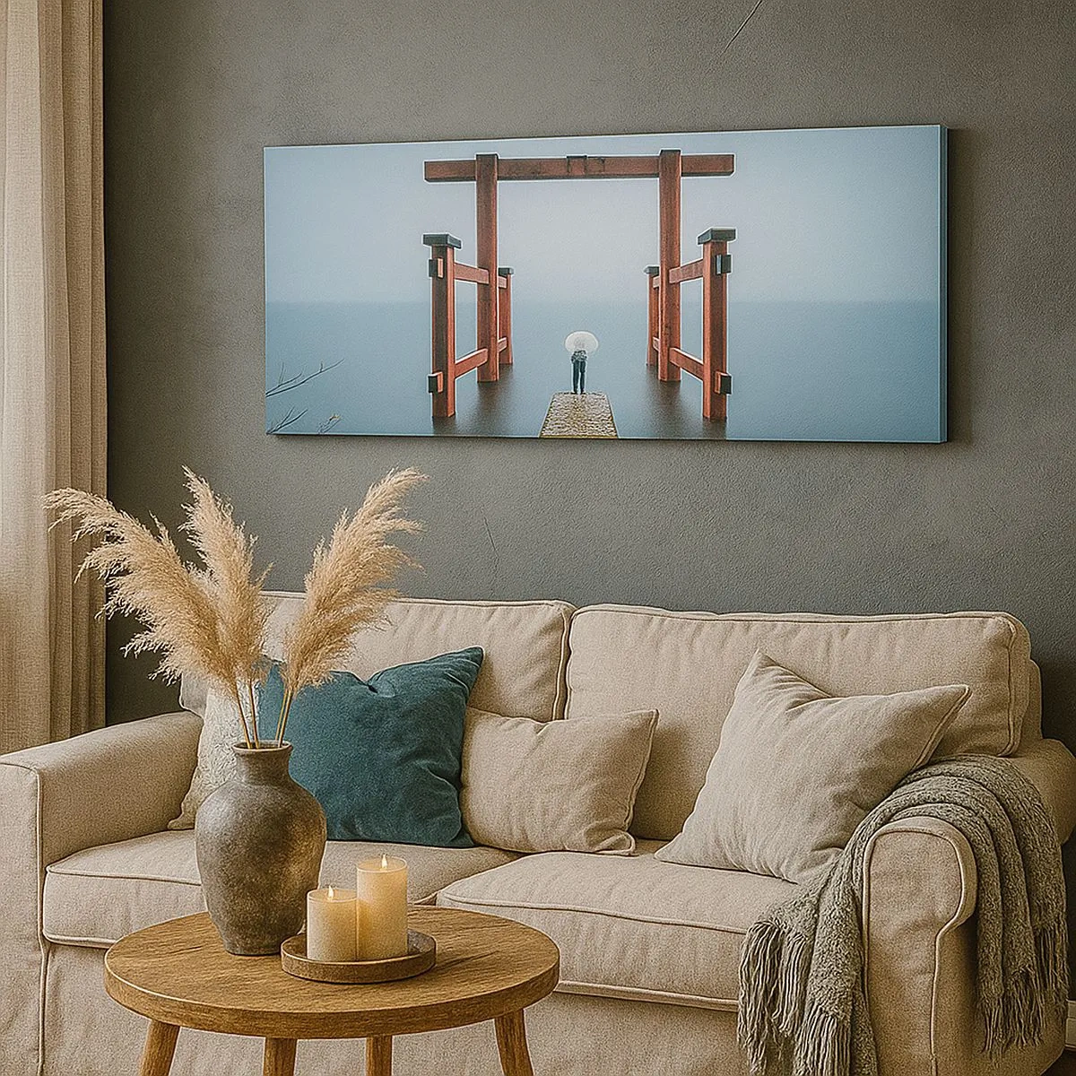 Tablou pe pânză - Reverie japoneză - 100x40 cm