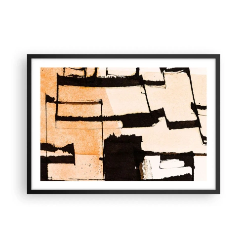 Poster în ramă neagră - Cu toate acestea, ordinea - 70x50 cm