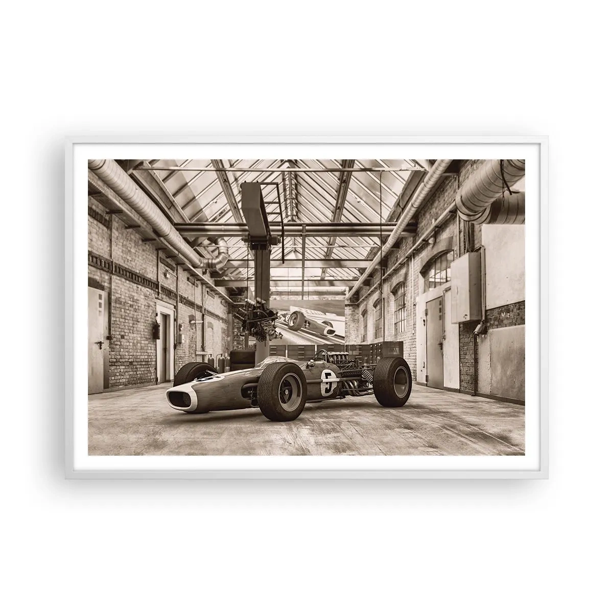 Poster în ramă albă - Odihna învingătorului - 100x70 cm