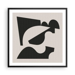 Poster în ramă neagră - Pentru autoasamblare - 60x60 cm