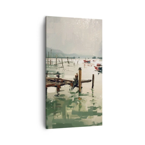 Tablou pe pânză - Scufundat în luna topită - 45x80 cm