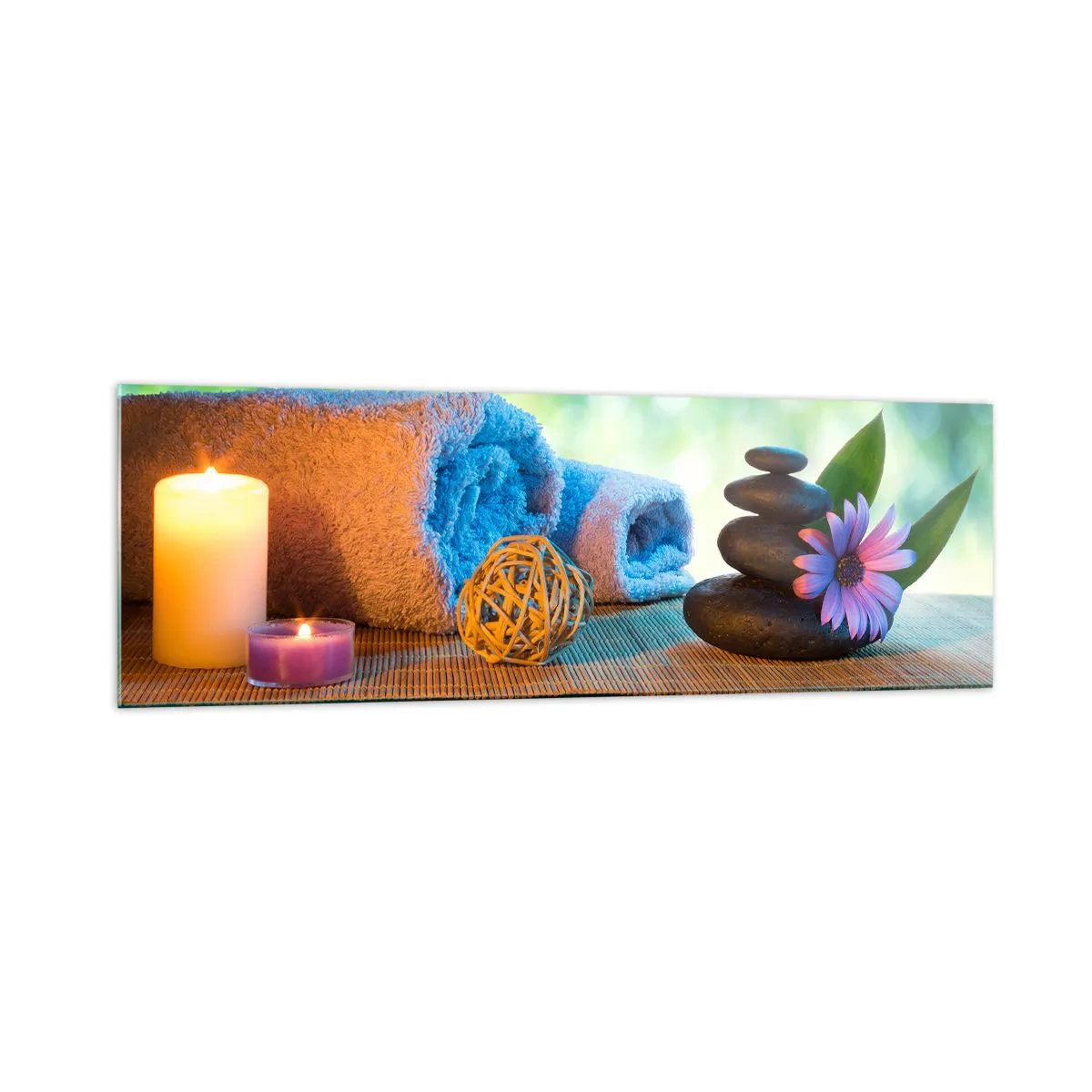 Tablou pe sticlă - Timp pentru corp - 160x50 cm