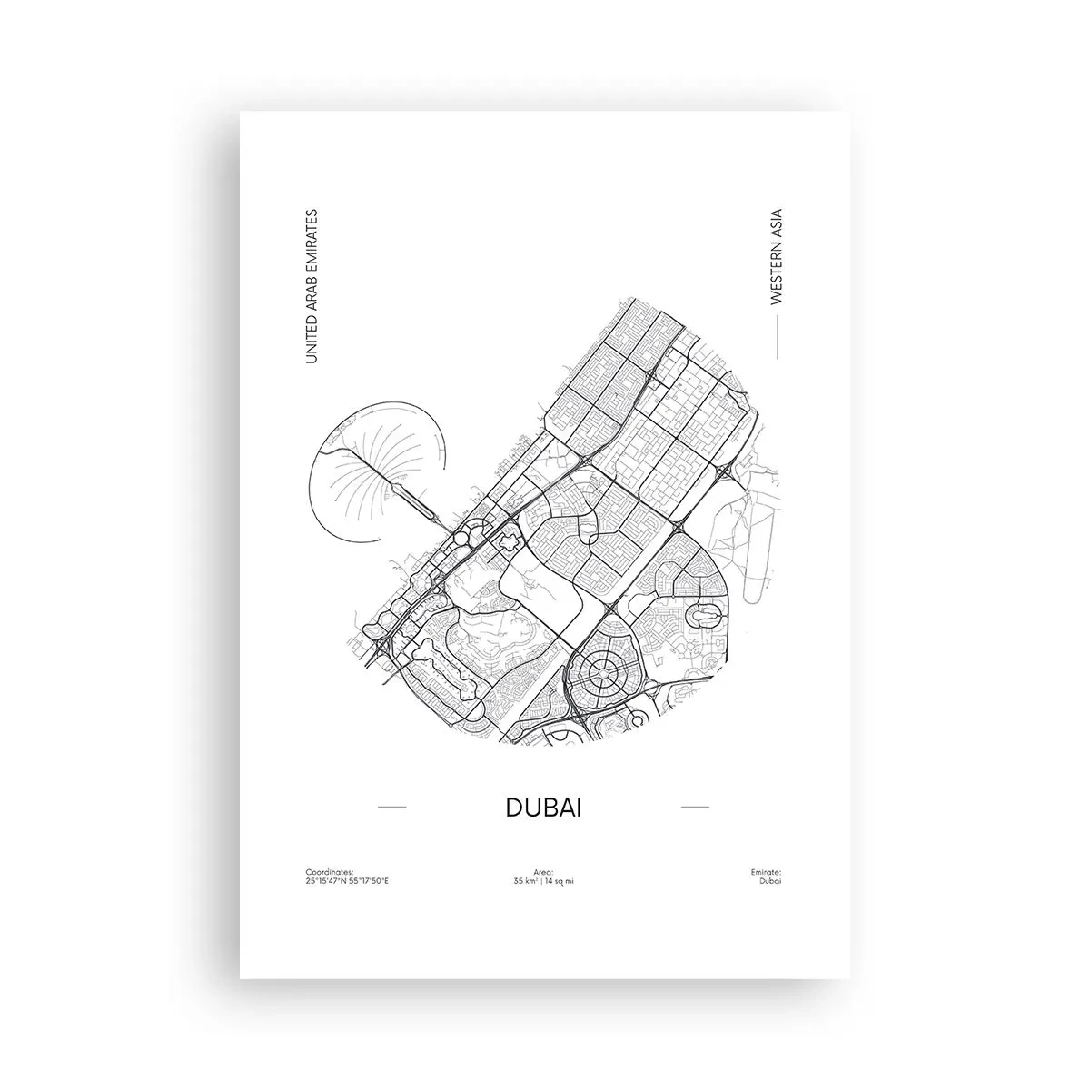 Poster - Anatomia Dubaiului - 70x100 cm