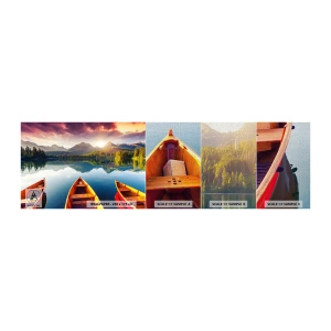 Mostră tapet Premium Canvas - Nimic împotriva naturii - Peisaj, Munţi, Calm - 100x30 cm