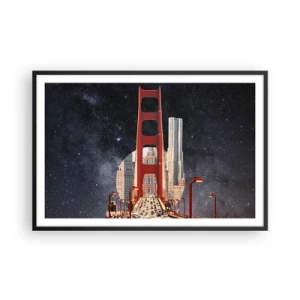 Poster în ramă neagră - Întotdeauna în centru - 91x61 cm